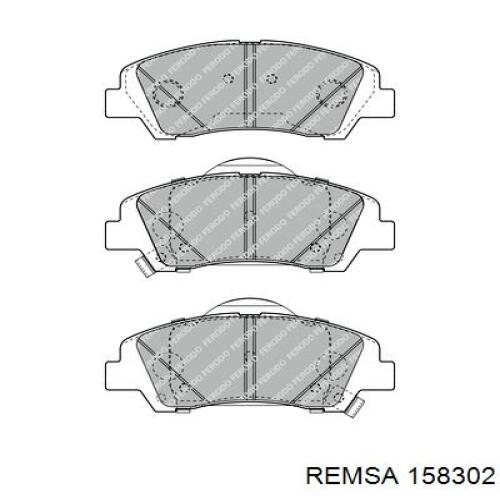 1583.02 Remsa pastillas de freno delanteras