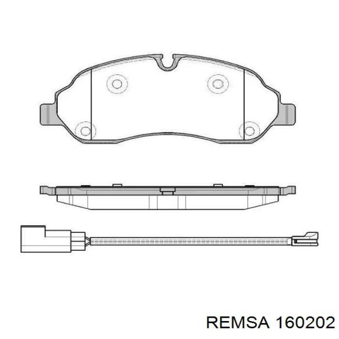 1602.02 Remsa pastillas de freno delanteras