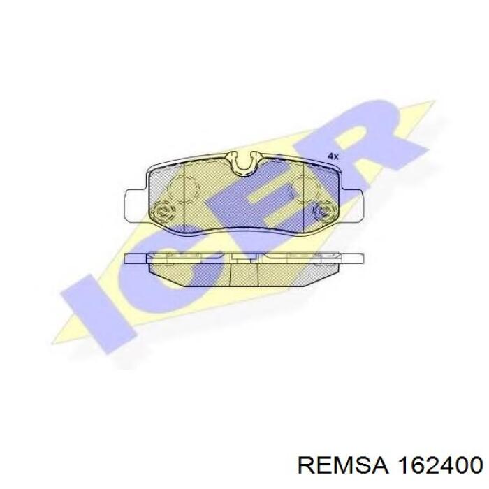 1624.00 Remsa pastillas de freno traseras