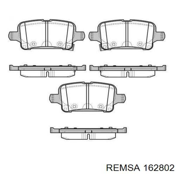 1628.02 Remsa pastillas de freno traseras