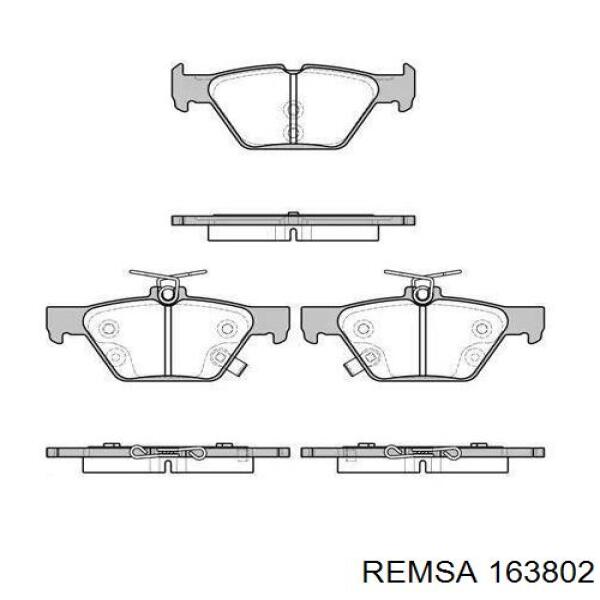 Pastillas traseras de freno Remsa 163802 precio, desde 39,26 EUR