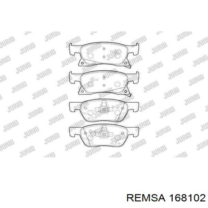 Comprar 168102 Remsa Pastillas delanteras de freno