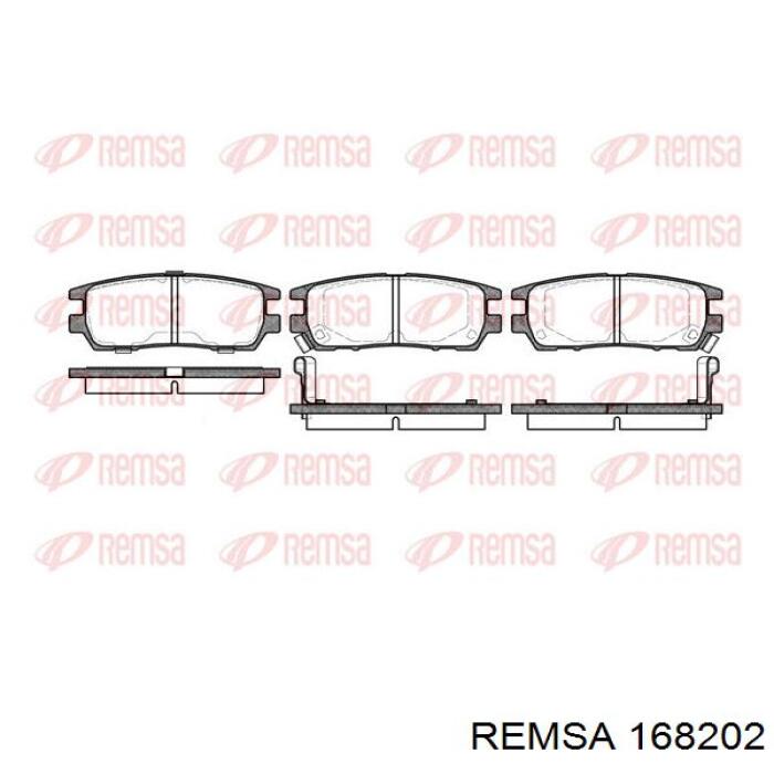 1682.02 Remsa pastillas de freno traseras