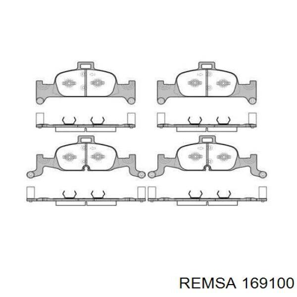 Pastillas de freno delanteras Remsa 169100