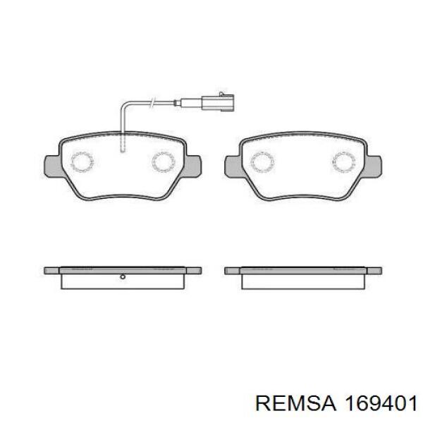 980156042 Maserati pastillas de freno traseras