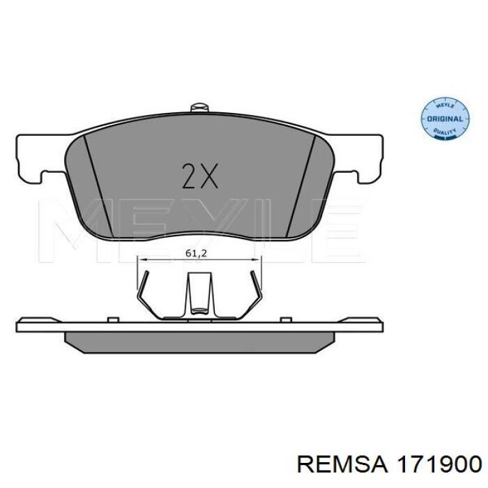Comprar 171900 Remsa Pastillas delanteras de freno