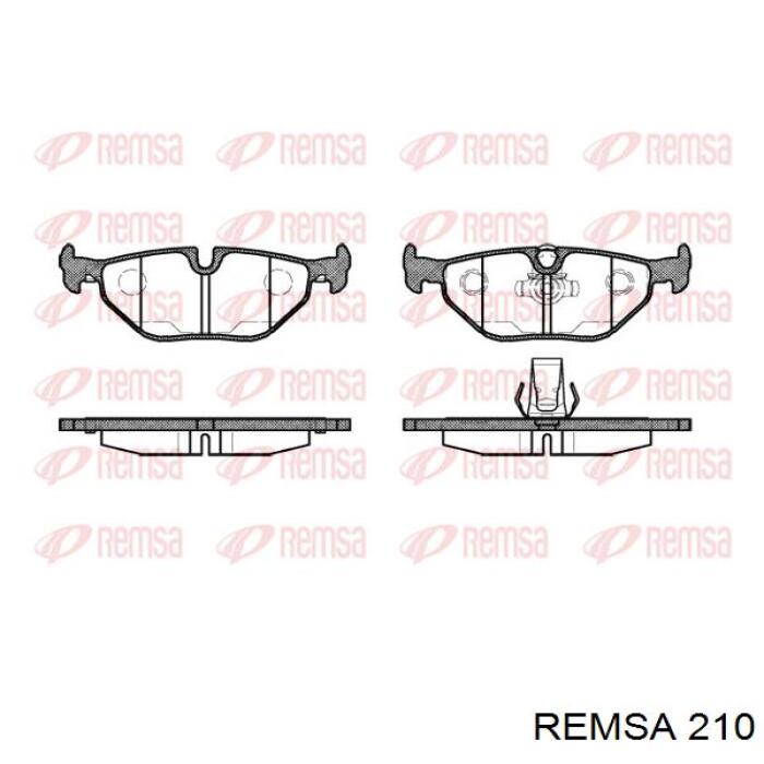 210 Remsa pastillas de freno delanteras