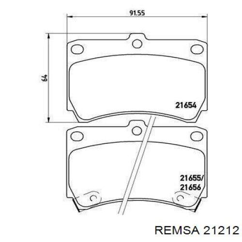 Pastillas de freno delanteras Mazda 323 BA