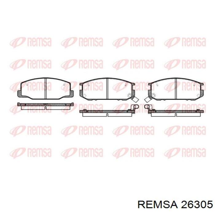 26305 Remsa Pastillas freno traseras