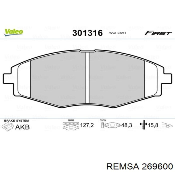 Pastillas de freno delanteras Chevrolet Spark (Matiz) M200, M250