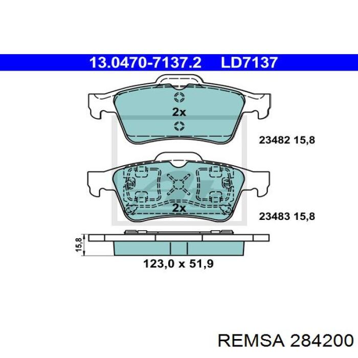 Pastillas de freno traseras Renault Espace 4 JK0