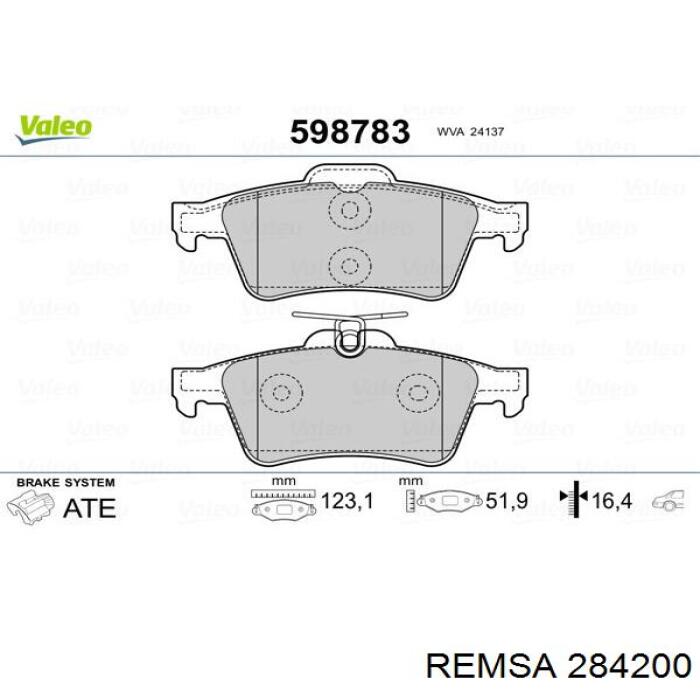 Pastillas de freno traseras Renault Espace 4 JK0