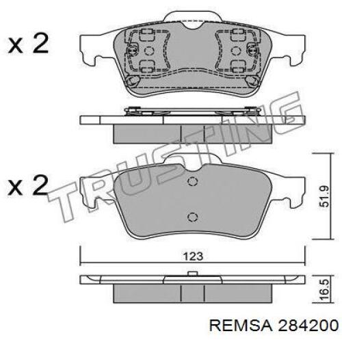 Pastillas de freno traseras Renault Espace 4 JK0