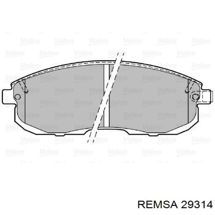 29314 Remsa pastillas de freno delanteras