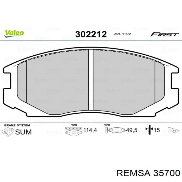 35700 Remsa pastillas de freno delanteras