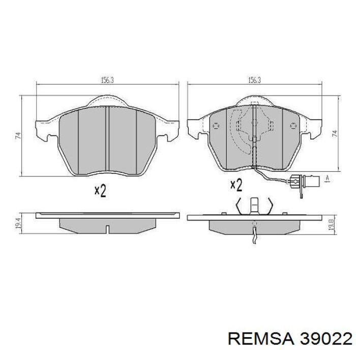 Pastillas de freno delanteras Audi A6 4F2