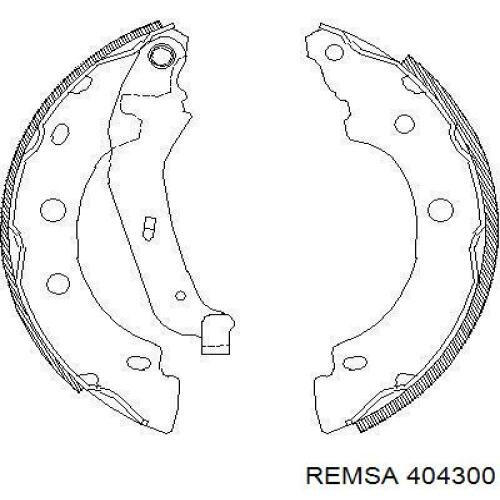Zapatas de freno de tambor traseras Remsa 404300 precio, desde 33,62 EUR