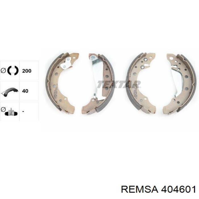 Zapatas de freno de tambor traseras Remsa 404601 precio, desde 21,02 EUR