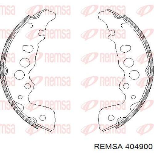404900 Remsa zapatas de frenos de tambor traseras