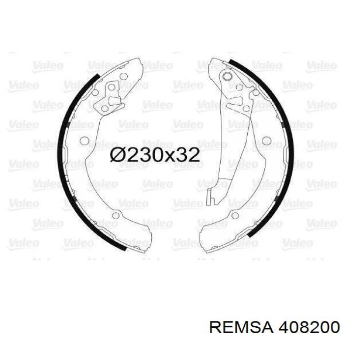 Zapatas de freno 408200 Remsa