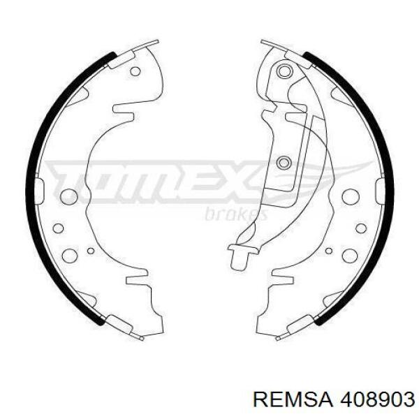 408903 Remsa zapatas de frenos de tambor traseras