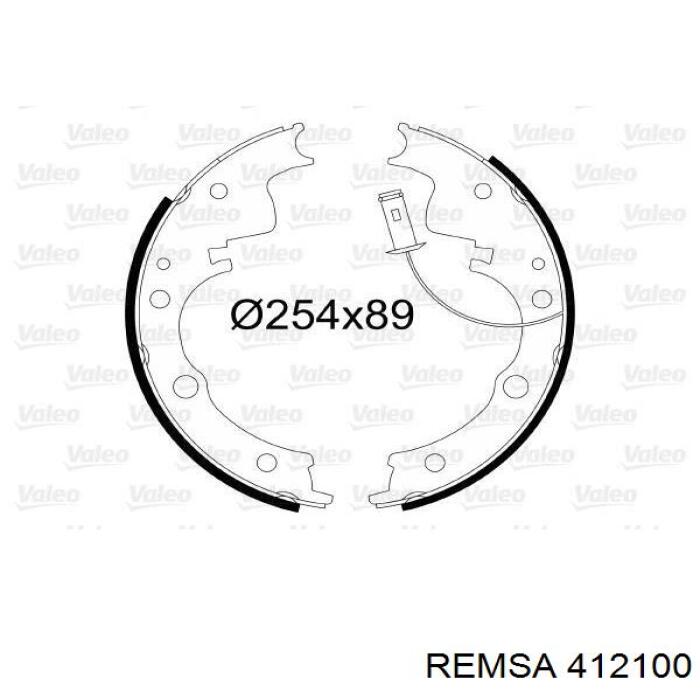 412100 Remsa zapatas de frenos de tambor traseras