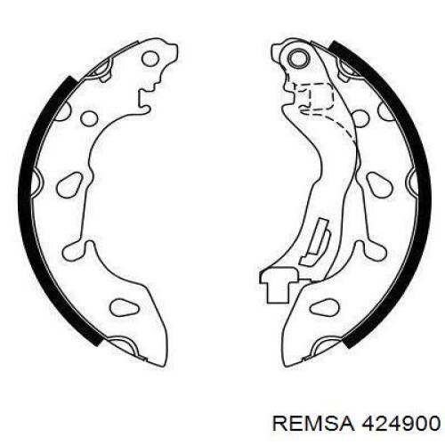 424900 Remsa zapatas de frenos de tambor traseras
