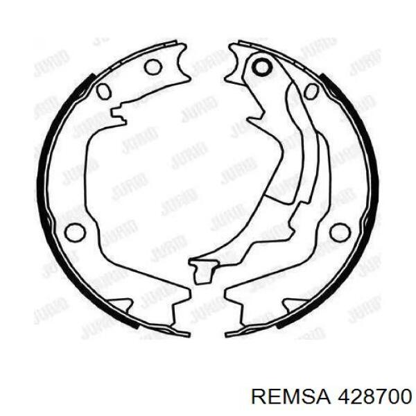 428700 Remsa zapatas de frenos de tambor traseras