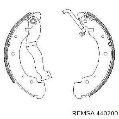 440200 Remsa zapatas de frenos de tambor traseras
