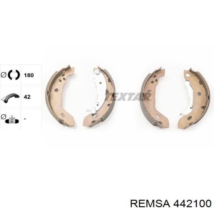 Zapatas de freno de tambor traseras Remsa 442100 precio, desde 26,67 EUR