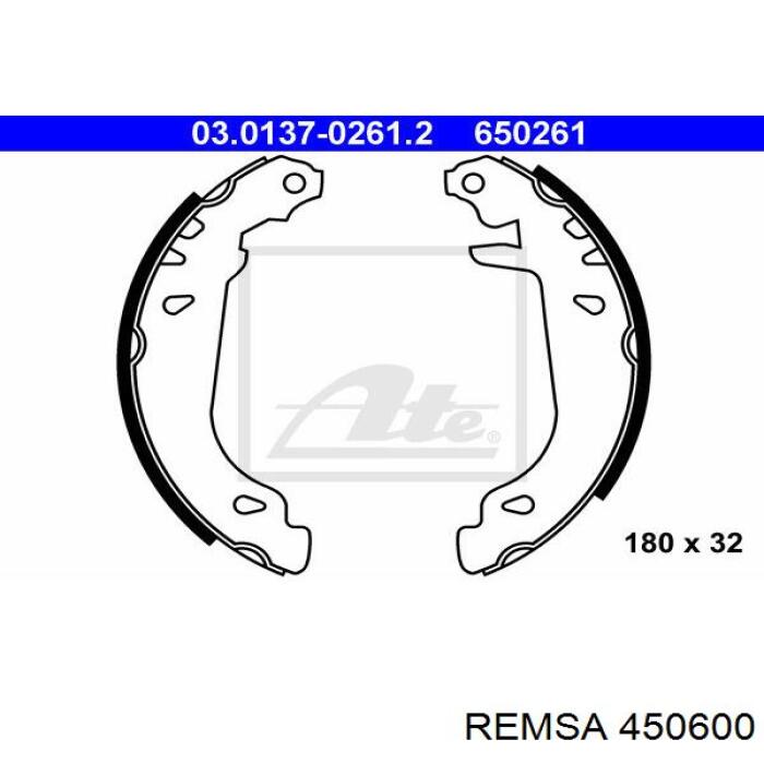 Zapatas de freno de tambor traseras Remsa 450600 precio, desde 25,86 EUR