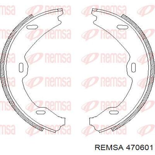 4706.01 Remsa juego de zapatas de frenos, freno de estacionamiento