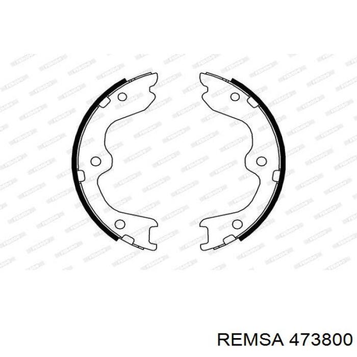 4738.00 Remsa juego de zapatas de frenos, freno de estacionamiento