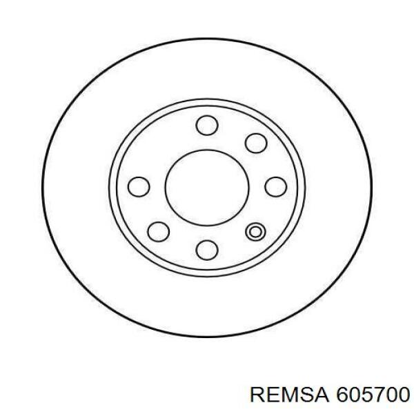 Freno de disco delantero REMSA 605700