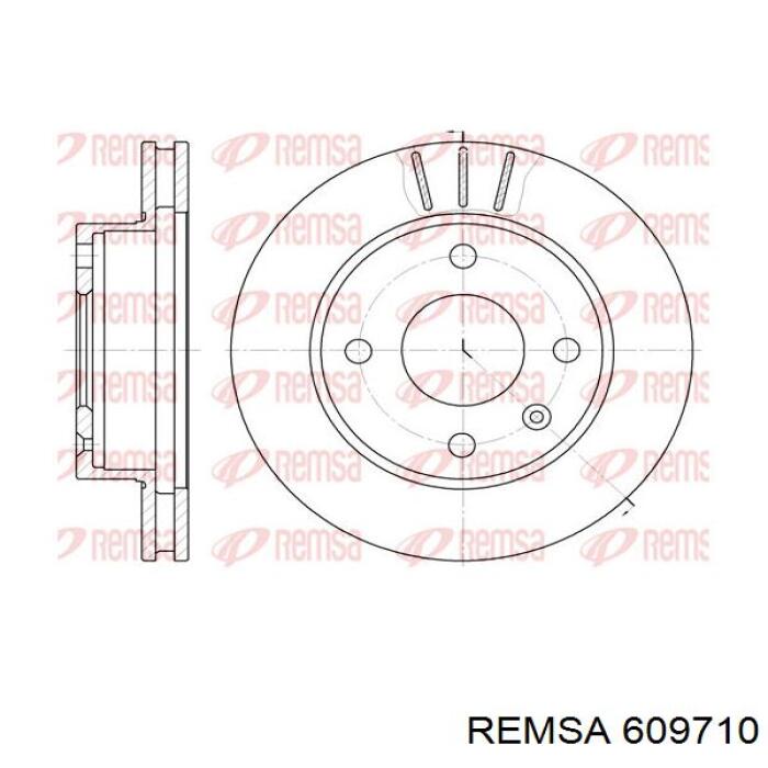 Freno de disco delantero REMSA 609710