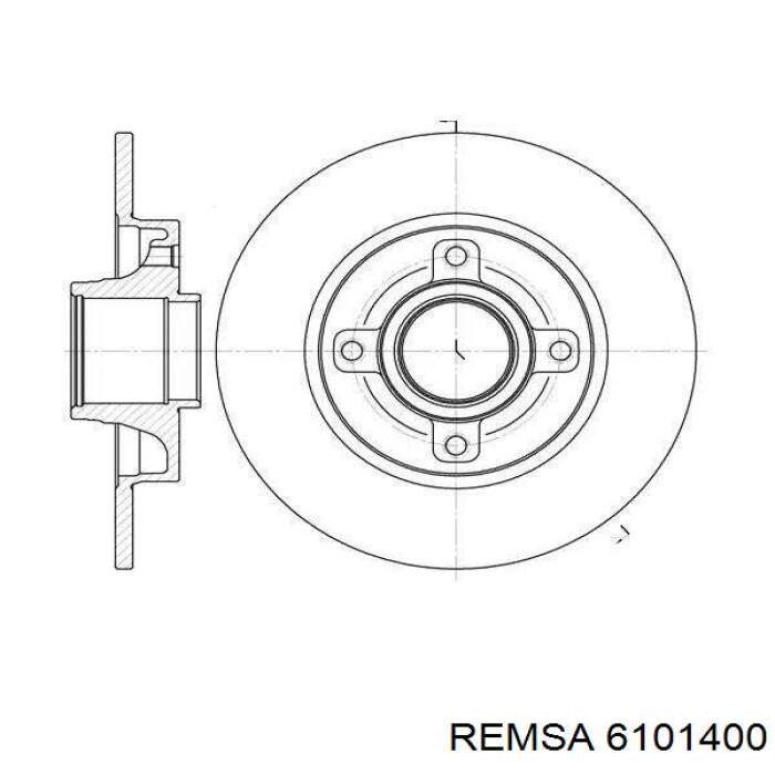 Disco de freno trasero Remsa 6101400 precio, desde 49,34 EUR