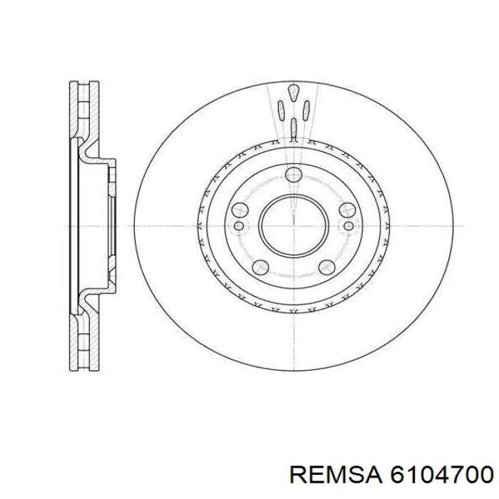 Comprar 6104700 Remsa Disco de freno trasero