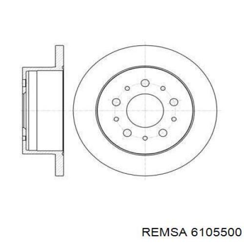 6105500 Remsa Freno de disco trasero