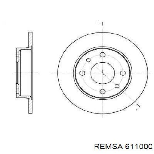 Freno de disco trasero Remsa 611000 precio, desde 39,18 USD