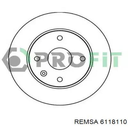 Disco de freno delantero Remsa 6118110