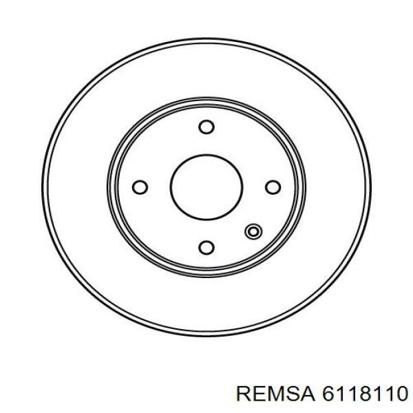 Comprar 6118110 Remsa Freno de disco delantero