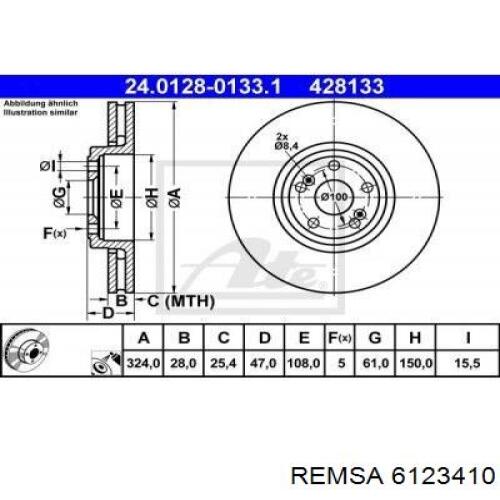Freno de disco delantero Renault Espace 4 JK0