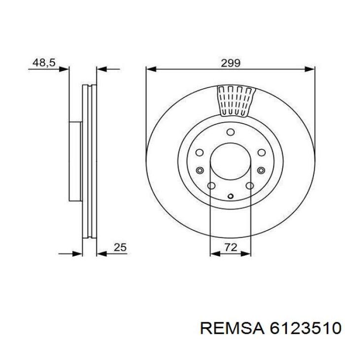 Frenos delanteros Remsa 6123510 precio, desde 58,65 EUR
