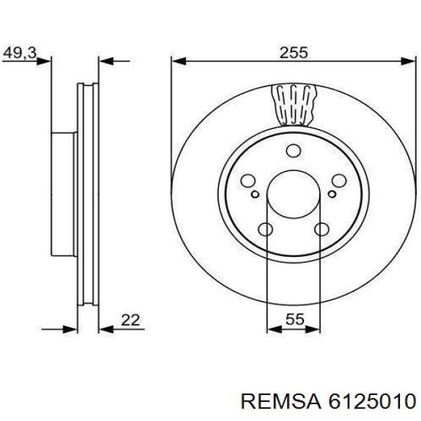 Freno de disco delantero Toyota Prius NHW20
