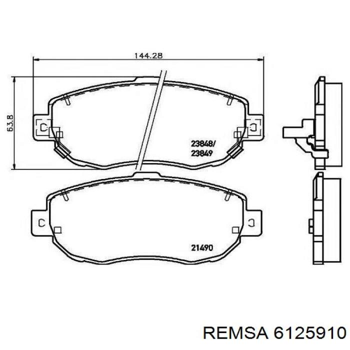 Frenos delanteros Remsa 6125910 precio, desde 38,42 EUR