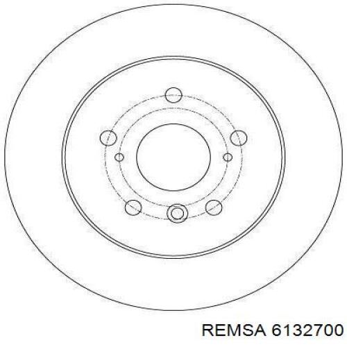 Comprar 6132700 Remsa Disco de freno trasero