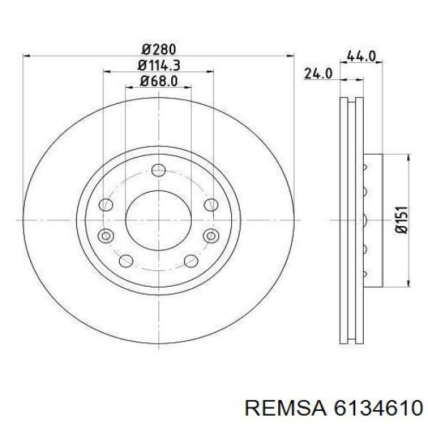 Freno de disco delantero Renault DUSTER 2 HM
