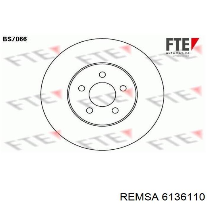 6136110 Remsa freno de disco delantero