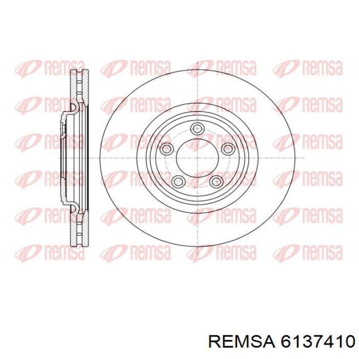 6137410 Remsa freno de disco delantero