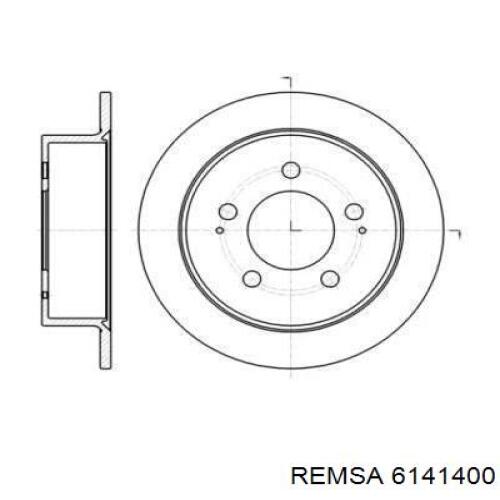 Disco de freno trasero SsangYong Actyon